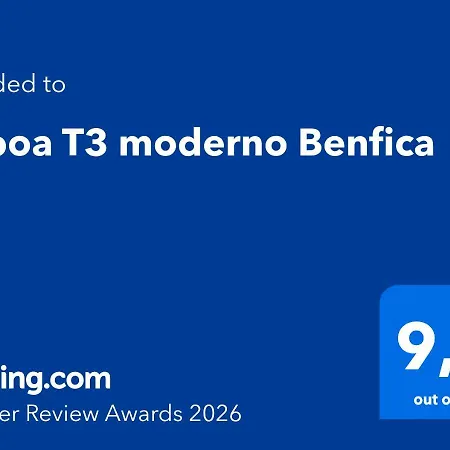 Apartment T3 Moderno Benfica Lisbon